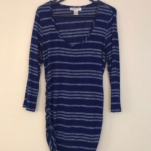 Blue motherhood maternity 3/4 sleeve